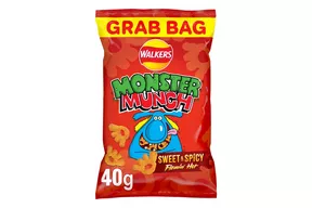 Walkers Monster Munch Sweet & Spicey Flamin' Hot Snacks