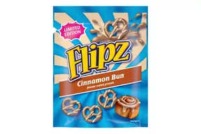 Flipz Cinnamon Bun Flavour Pretzel Snacks